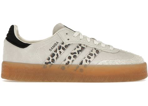 adidas leopard damen|adidas Originals Sambae sneakers in off white with .